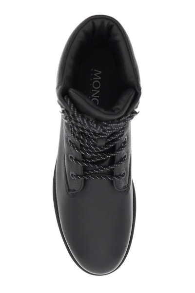 Shop Moncler Peka Lace-up Boots Men In Black