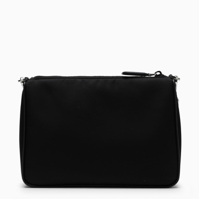 Shop Prada Black Cross-body Bag In Re-nylon And Saffiano Leather Men In Brown