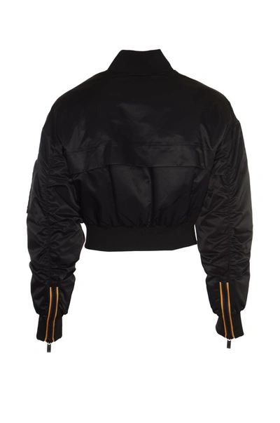 Shop K-way R&d Coats In Black Pure