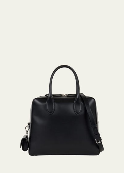 Shop We-ar4 The Flight Leather Top-handle Bag In Black