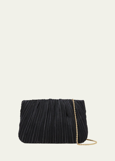Shop Loeffler Randall Brit Pleated Pouch Clutch Bag In Black
