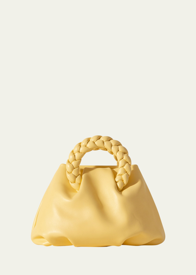 Shop Hereu Bombon Leather Top Handle Bag In Banana
