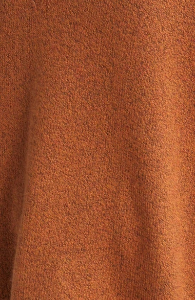 Treasure & Bond V-neck Sweater In Rust Leather