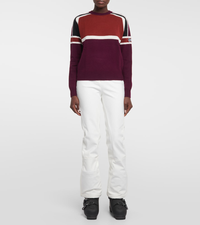 Shop Fusalp Eira Wool And Cashmere Sweater In Multicoloured