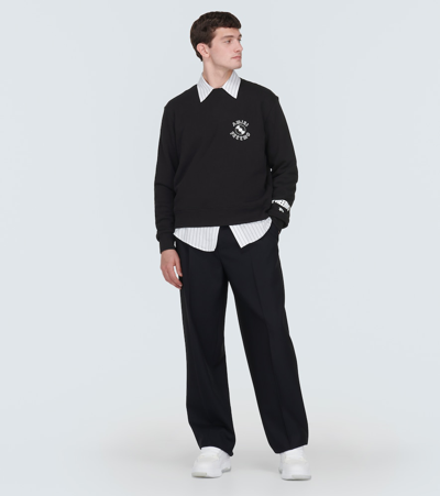 Shop Amiri Printed Cotton Jersey Sweatshirt In Black