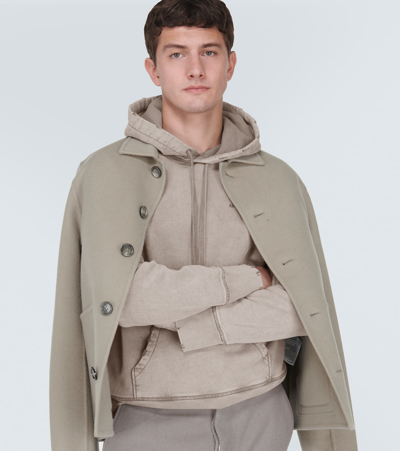 Ami Alexandre Mattiussi Tonal Adc Hoodie In Beige
