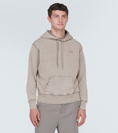 Ami Alexandre Mattiussi Tonal Adc Hoodie In Beige