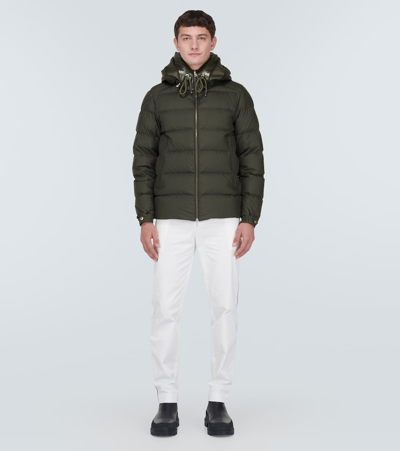 Shop Moncler Cardere Down Jacket In Green