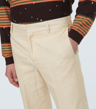 Wales Bonner High-rise-hose Paris In White