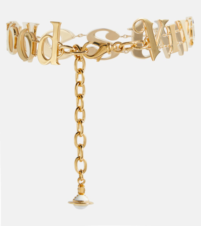Shop Vivienne Westwood Raimunda Choker In Gold
