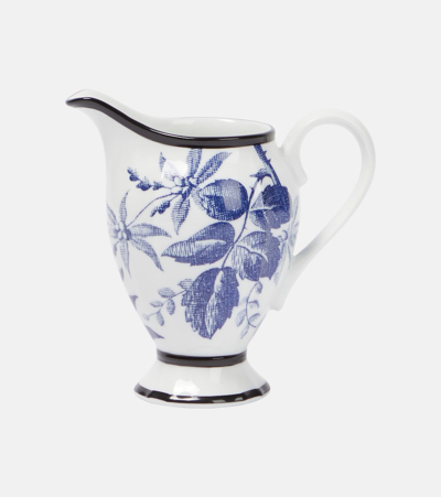 Shop Gucci Herbarium Porcelain Milk Jug In Blue