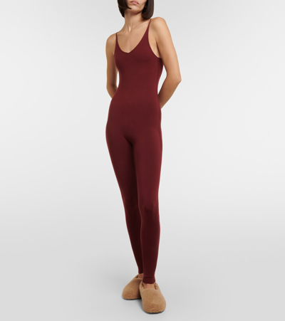 Shop Loro Piana Wool-blend Jumpsuit In Red