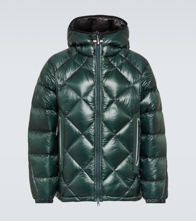Shop And Wander Quilted Down Jacket In Green
