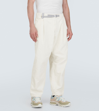 Shop And Wander Cotton Corduroy Pants In White