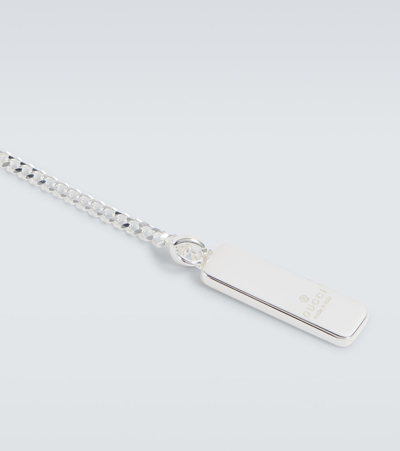 Shop Gucci Interlocking G Sterling Silver Necklace