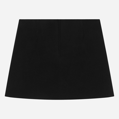 Shop Dolce & Gabbana Miniskirt With Dg Logo In Black