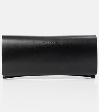 Saint Laurent Rectangular-frame Recycled Acetate Sunglasses In Black