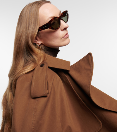 Saint Laurent Eckige Sonnenbrille Sl 613 In Brown