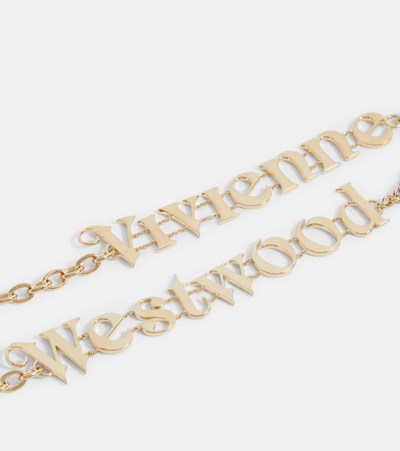Shop Vivienne Westwood Raimunda Twin Bracelet In Gold