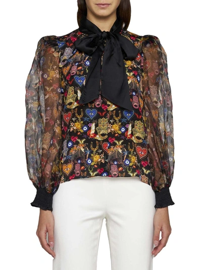 Shop Alice And Olivia Alice + Olivia Shirts In Ethereal Sm