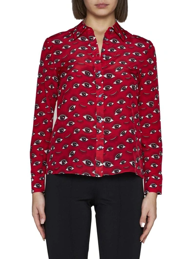 Shop Alice And Olivia Alice + Olivia Shirts In Eye Candy