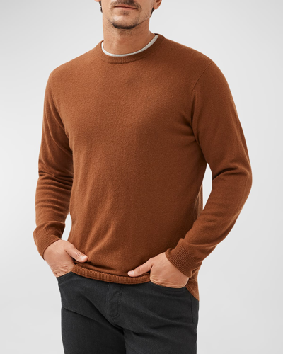 Shop Rodd & Gunn Men's Queenstown Optim Wool-cashmere Sweater In Truffle