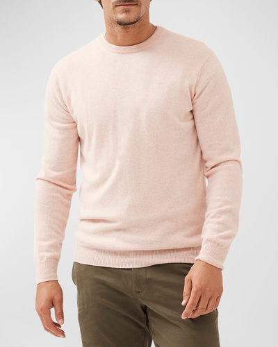 Shop Rodd & Gunn Men's Queenstown Optim Wool-cashmere Sweater In Peach