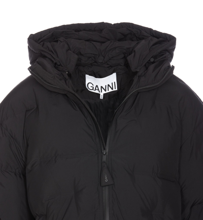 Shop Ganni Soft Puffer Down Jacket In Black