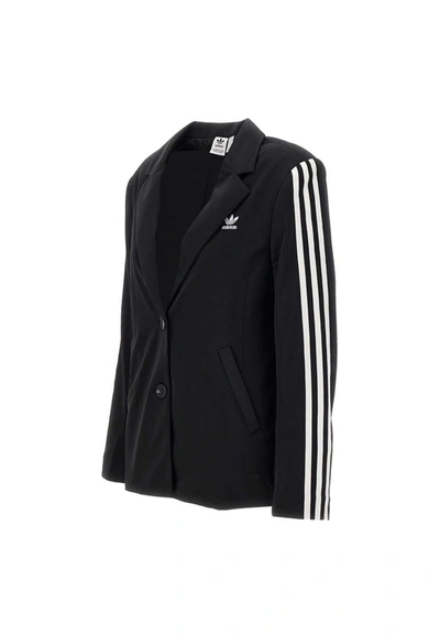 Shop Adidas Originals Adidas "adicolor 3 Stripes" Blazer In Black
