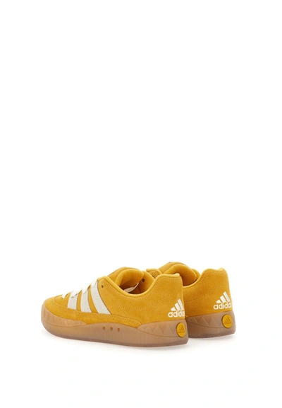 Shop Adidas Originals Adidas "adimatic" Leather Sneakers In Yellow