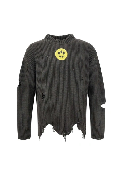 Shop Barrow "jumper" Cotton Sweater In Black