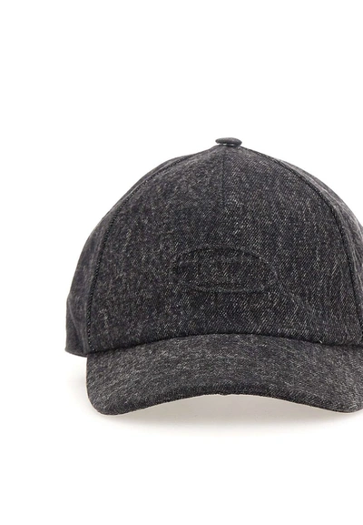 Shop Diesel "c-spalm" Cotton Hat In Black