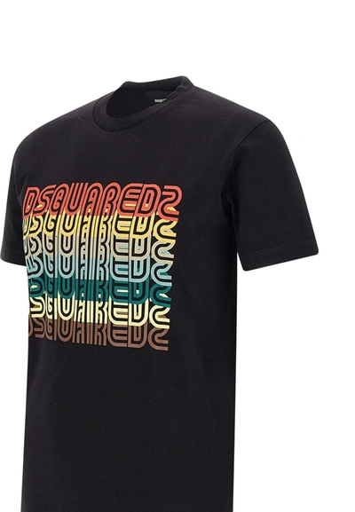 Shop Dsquared2 "skater Fit Tee" Cotton T-shirt In Black