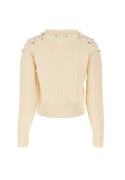 Shop Golden Goose "journey Collection" Wool Sweater In White