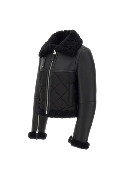 Shop Mackage "tulip" Jacket Extra Soft Sheepskin In Black