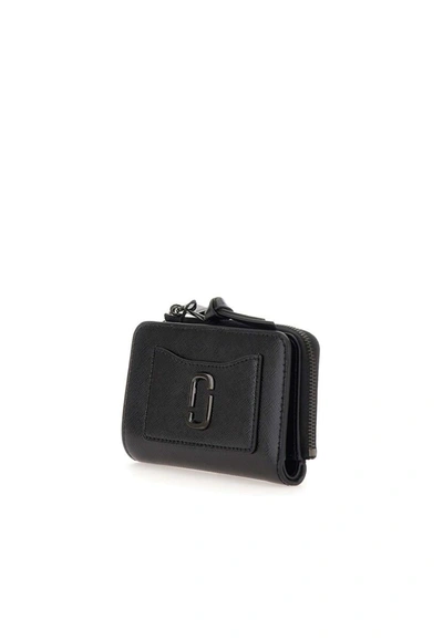 Shop Marc Jacobs "the Sim Bifold" Leather Wallet In Black
