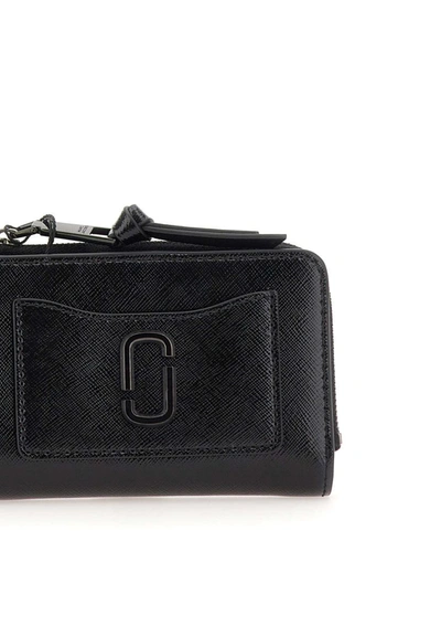 Shop Marc Jacobs "the Sim Bifold" Leather Wallet In Black