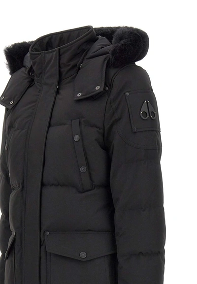 Shop Moose Knuckles "onyx Causapscal" Parka In Black