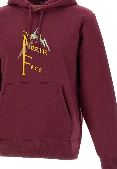 Shop The North Face "m Hw Hoodie" Cotton Sweatshirt In Bordeaux