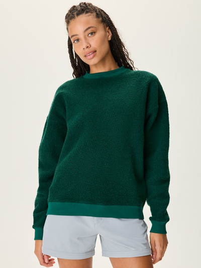 Shop Outdoor Voices Megafleece Sweatshirt In Conifer