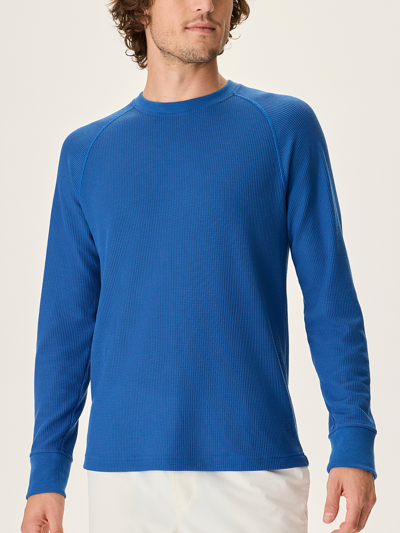 Shop Outdoor Voices Fasttrack Waffle Longsleeve In New Blue