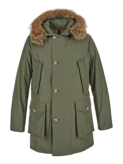 Shop Woolrich Arctic Hooded Parka In Green