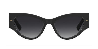 Shop Chiara Ferragni Cat Eye Frame Sunglasses In Black
