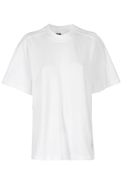 Shop Adidas By Stella Mccartney Logo Printed Crewneck T In White