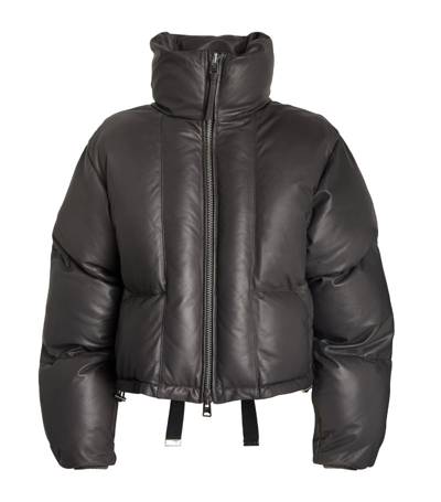 Shop Agolde X Shoreditch Ski Club Edie Puffer Jacket In Black