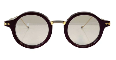 Shop Jacques Marie Mage Eyeglasses In Burgundy