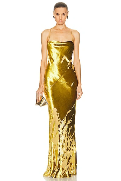 The Sei Cowl Bias Gown In Dijon
