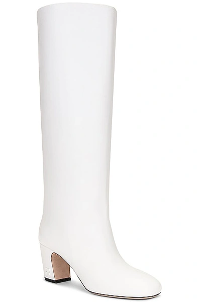 Shop Miu Miu Heel Boot In Bianco