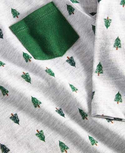 Shop First Impressions Baby Boys Trees Shirt, Created For Macy's In Slate Hthr