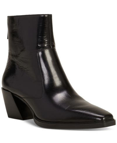 Shop Vince Camuto Women's Viltana Western Booties In Black Leather